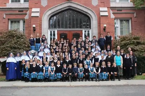 St. Michael's Academy faculty and students